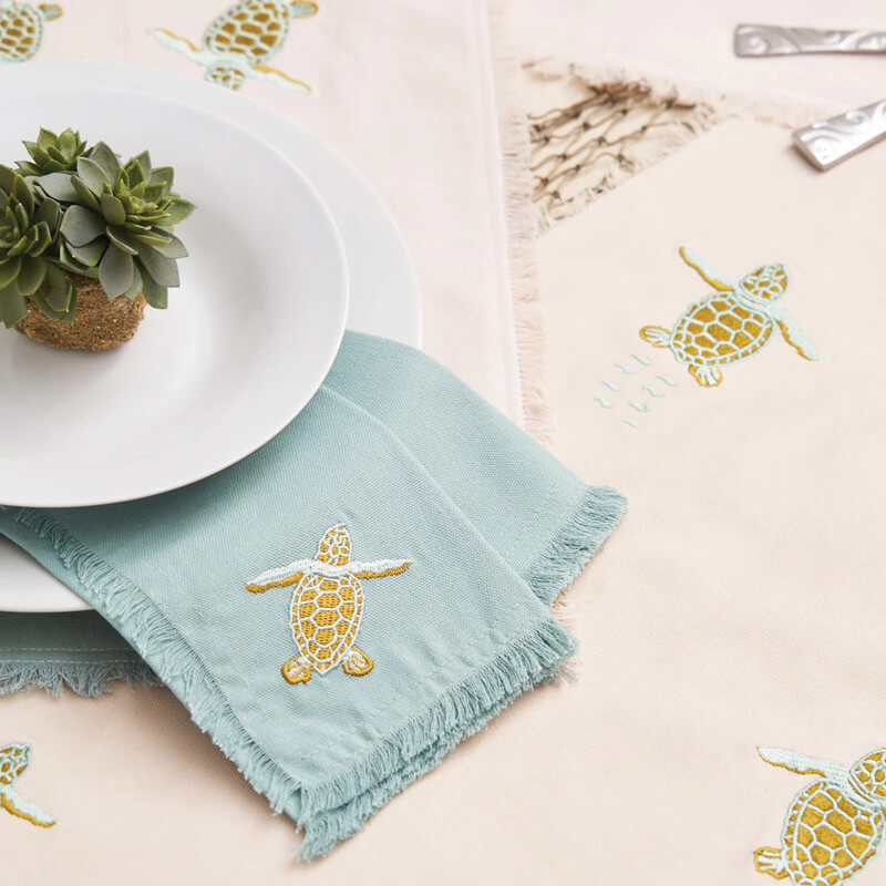 sea turtle tea towel