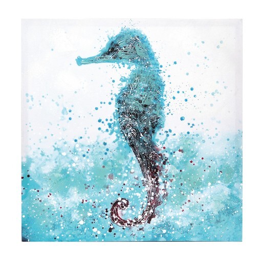 seahorse wall art