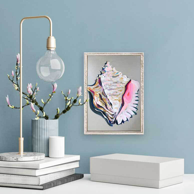 seashell canvas art