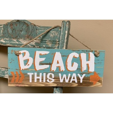 Beach This Way Directional Sign - Beach House Gift Boutique