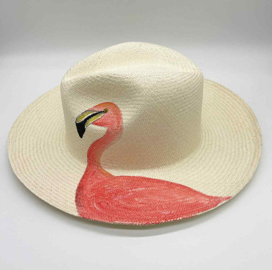 Flamingo - Straw Hat