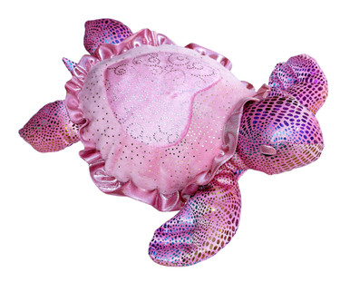 Aurora Sea Sparkles Tara Stuffed Pink Turtle - Beach House Gift