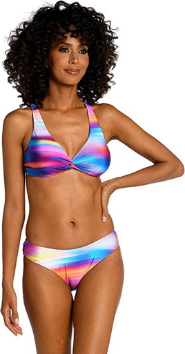 Sunsets Womens Underwire Twist Bandeau Bikini Top : : Clothing,  Shoes & Accessories