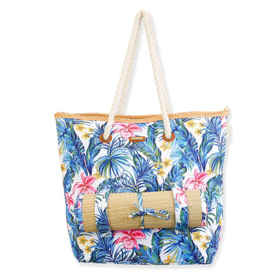 Zee Super Sun Tote Bag Beige 日本限定 f42fe76fcj7066_blue-tropical-