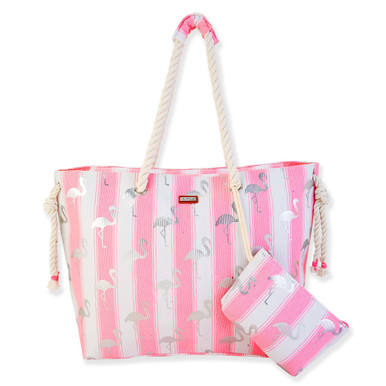 【専用】Luggage Tag Pink tote beige stripe 専用】Luggage Tag Pink tote beige stripe - メルカリ