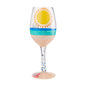 Lolita Sun On The Beach Wine Glass - Beach House Gift Boutique