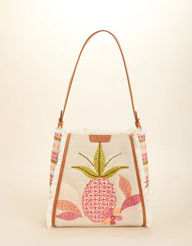 Spartina 449 Callawassie Pineapple Melody Bucket Tote Purse