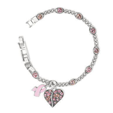Brighton Power of Pink Charm Watch Bracelet Brighton Power of Pink Bracelet 2025 – Smyth Jewelers main image 3