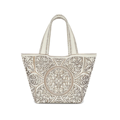 Mystique Pom Pom Tote Bag, White MYSTIQUE（ミスティーク）の「Mystique Pom Pom Tote（トート  main image 4