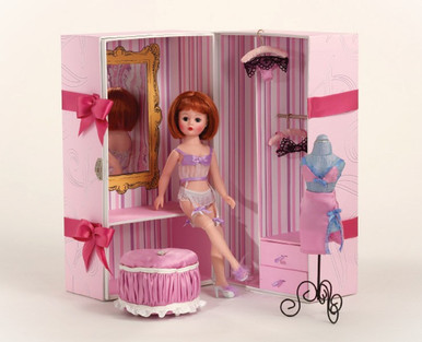 Madame Alexander Cissette Lingerie Armoire Vanity Room Trunk Set