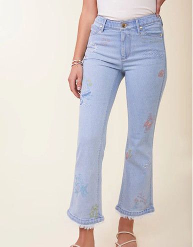 Spartina 449 Overboard Wash Kick Flare Rowen Jean Pant - Beach