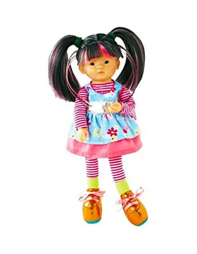 Corolle Les Dollies Asian Liquorice Dolly Vinyl With Cloth Body