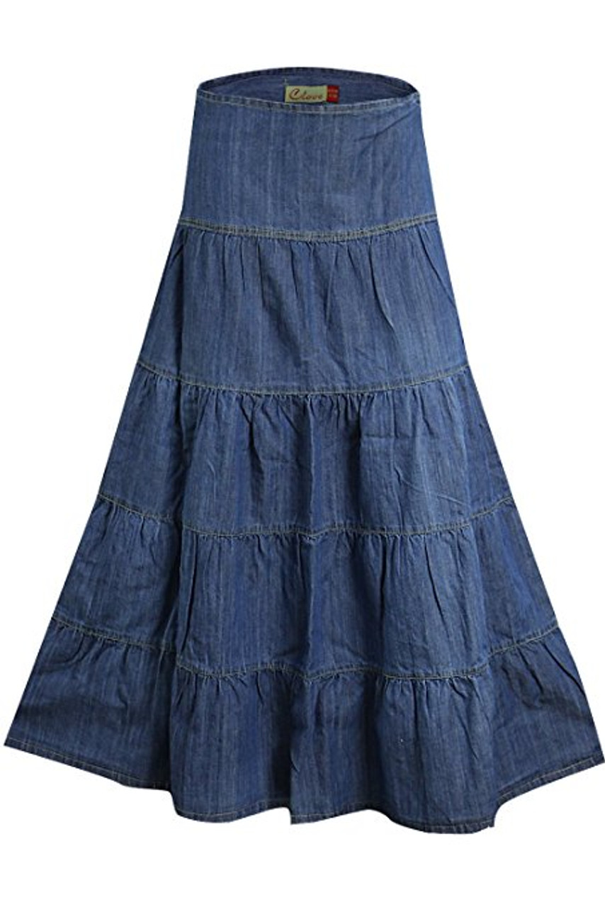 Sabrina's Maxi Denim Skirt – 4-C Fashions