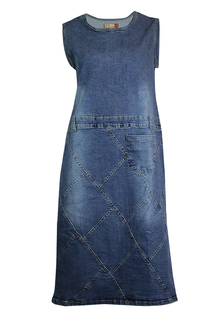 Lucy Frill Sleeve Denim Dress - New In from Ruby Room UK