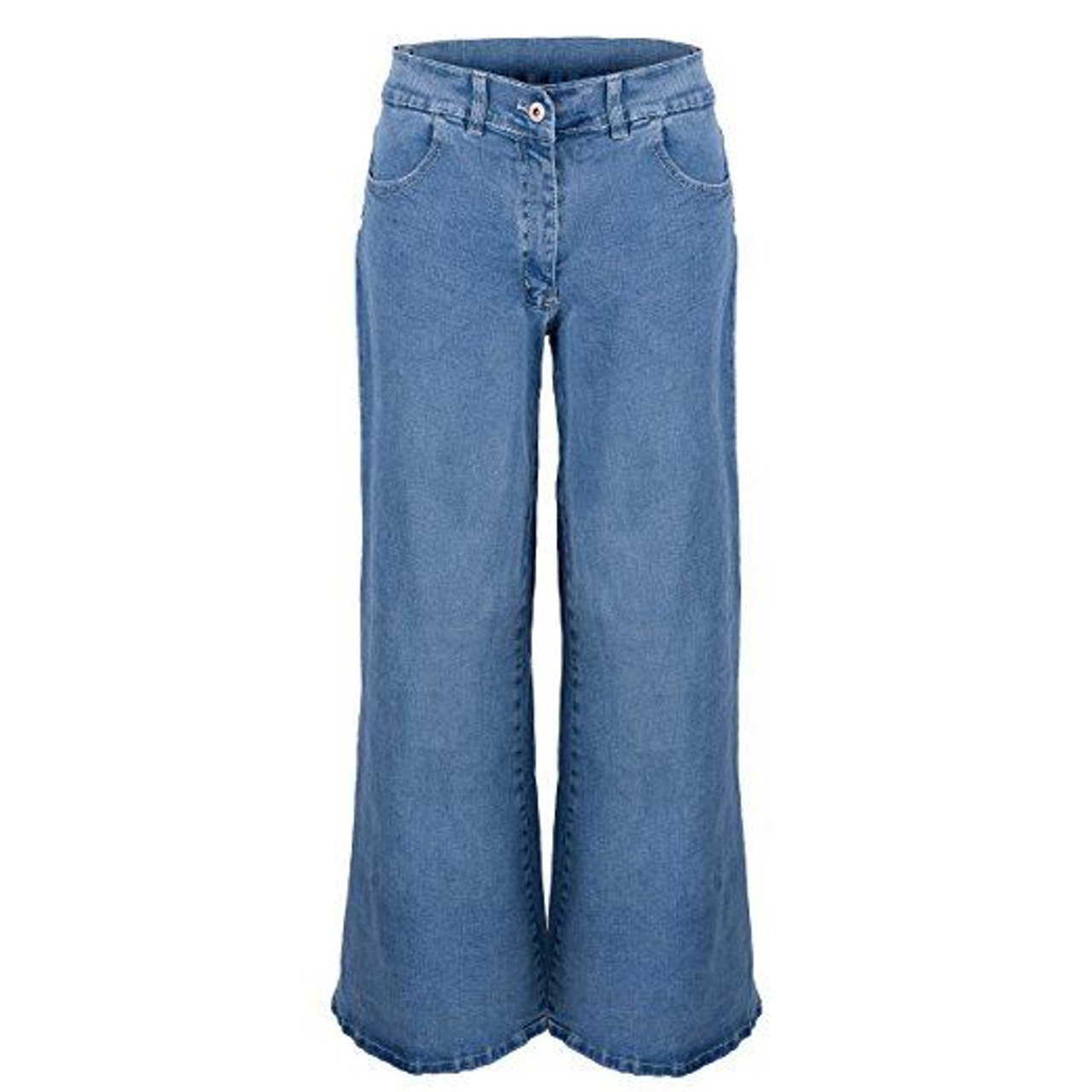 light denim bell bottom jeans