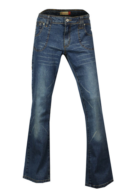 Clove Blue Stone-wash Culture Boot Cut Low Rise Jeans Plus Size 14 - 24