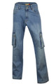 Blue Stretch Denim distress Vintage look Combat Jeans Plus size 16 18 20 22 24