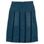 Clove Jeans Stretch Denim Midi Skirt Back View