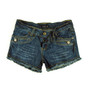 Clove Womens Hot Pants Low Waist Short in Stretch Denim Frayed Hem Size 6 8 10 12