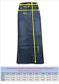 Clove Ladies Long Ankle length Stretch Denim Pencil Skirt Plus size 12-24