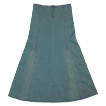 Clove Womens Ice Blue Denim Skirt, Full  Length Maxi Plus Sizes 12-24