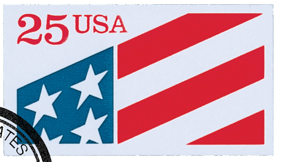 2475 - 1990 25c Plastic Flag - Mystic Stamp Company