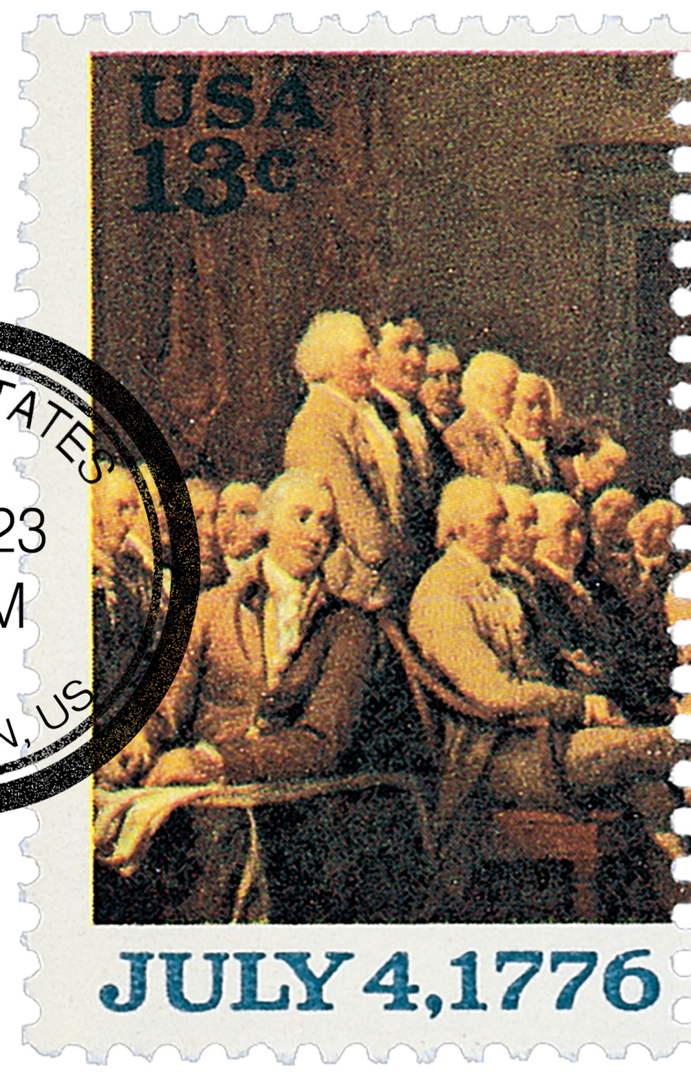 1691 - 1976 13c Declaration of Independence: Delegation