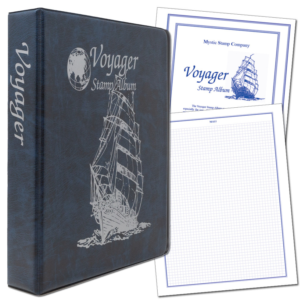 DS380 - Mystic's 2 Volume Voyager Worldwide Stamps Album