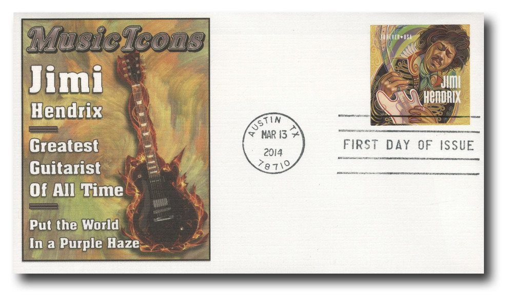 4880a - 2014 First-Class Forever Stamp - Imperforate Music Icons