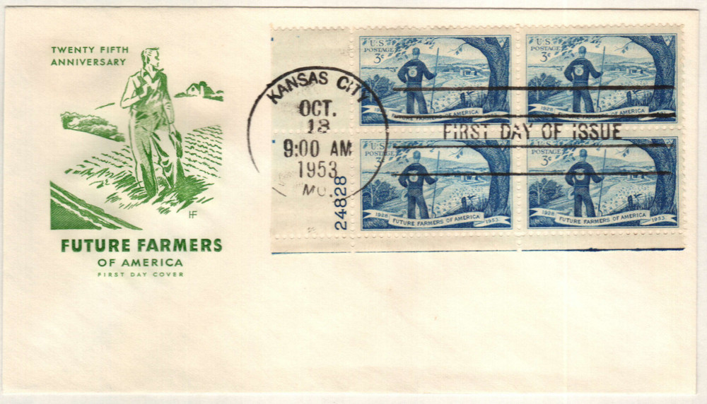 300147 -- First Day Cover Plate Block -- First Day Cover