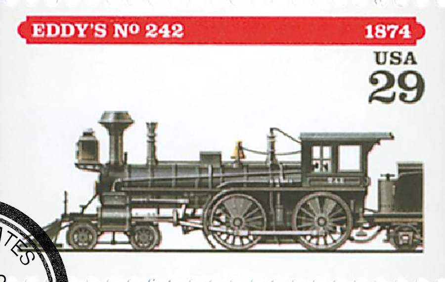 2845 - 1994 29c Locomotives: Eddy's #242 - Mystic Stamp Company
