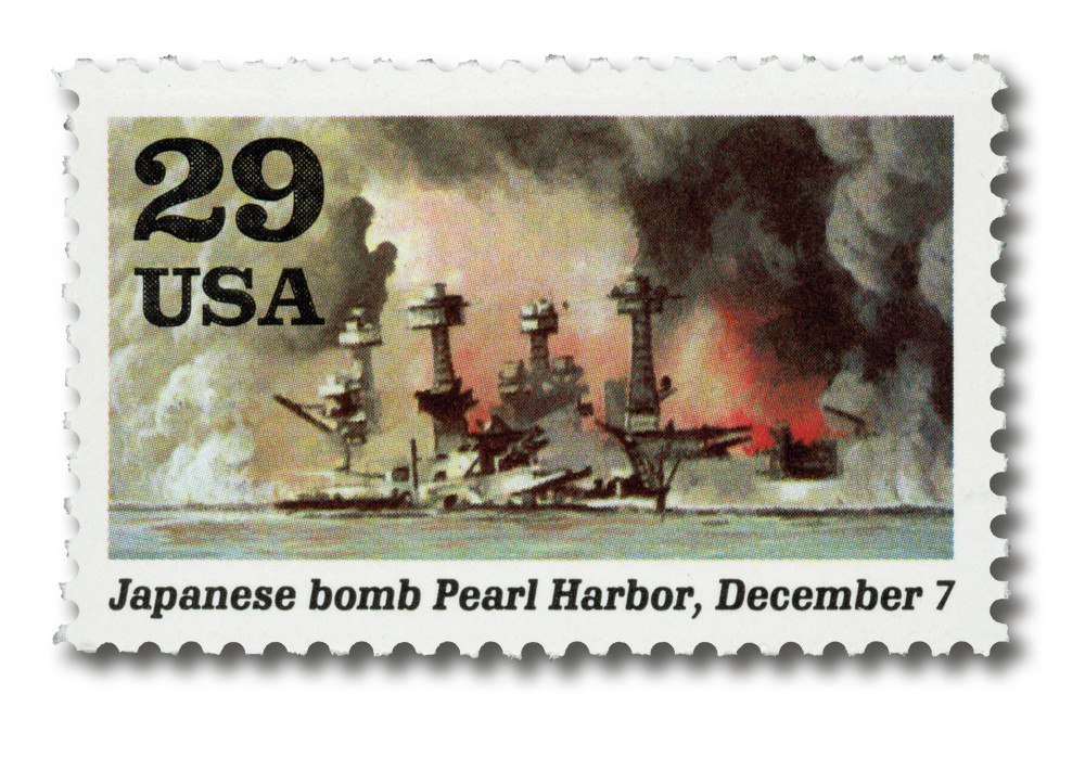 2559i - 1991 29c World War II: Japanese Bomb Pearl Harbor - Mystic