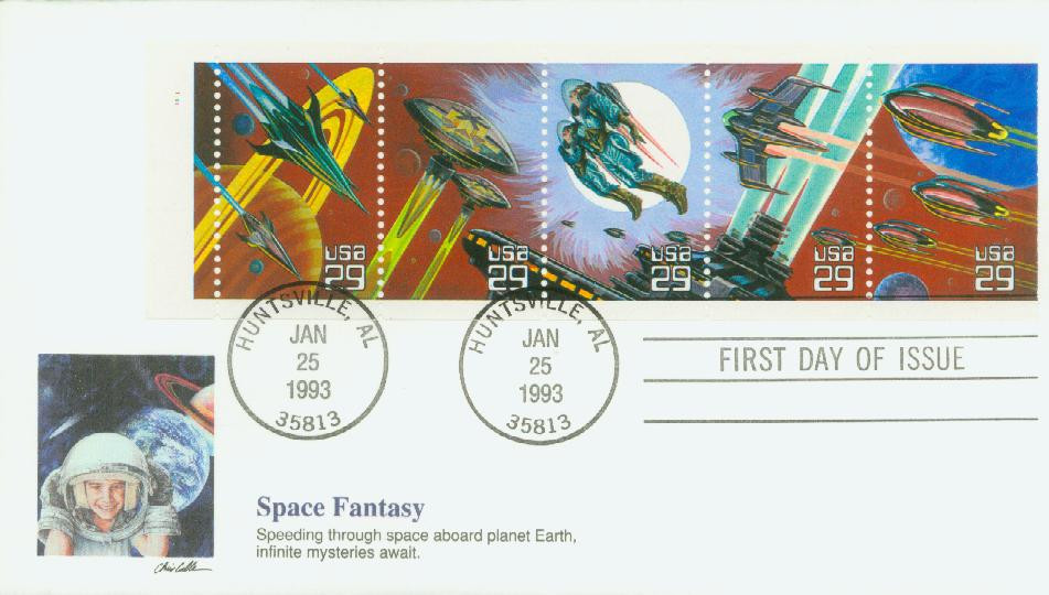 2741-45 - 1993 29c Space Fantasy - Mystic Stamp Company