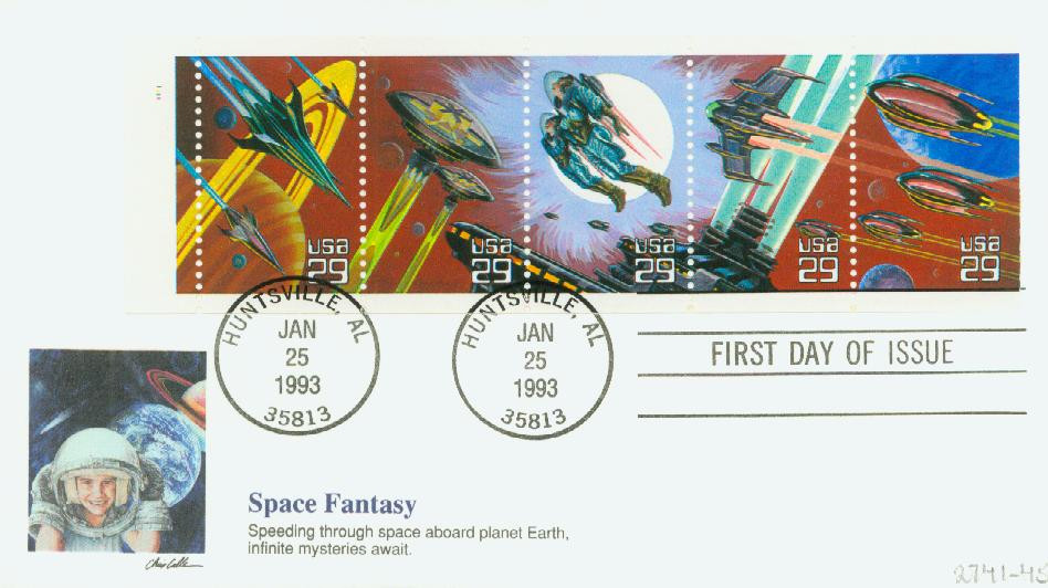2741-45 - 1993 29c Space Fantasy - Mystic Stamp Company