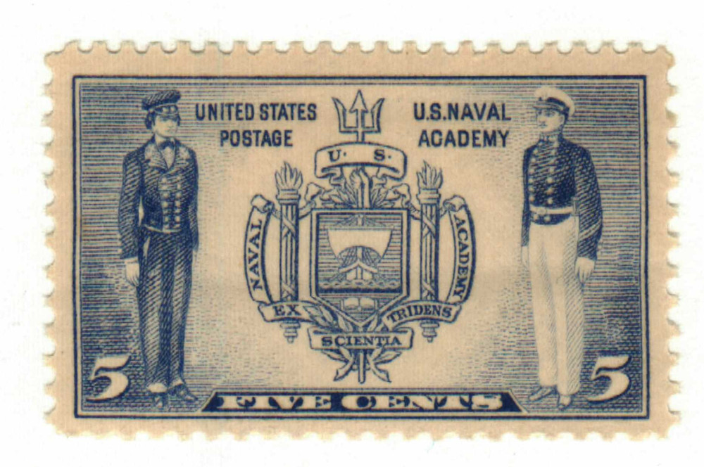 (取寄) リマ  Lima Naval Academy/Gum 794 - 1937 5c Seal of U.S. Naval Academy, Ultramarine - Mystic