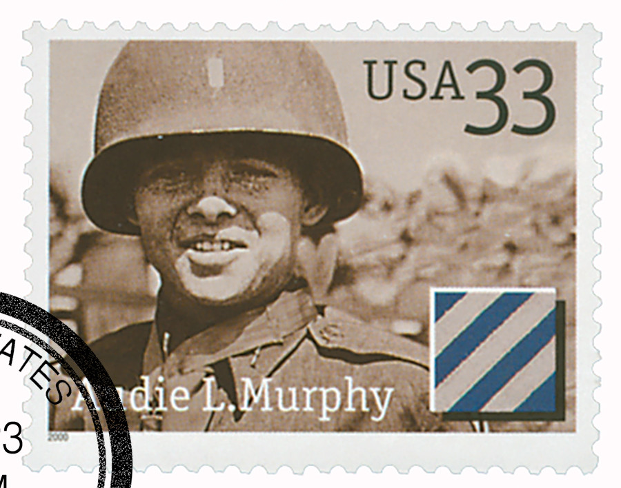 ヴィンテージ記念章 3396 - 2000 33c Distinguished Soldiers: Audie L. Murphy - Mystic