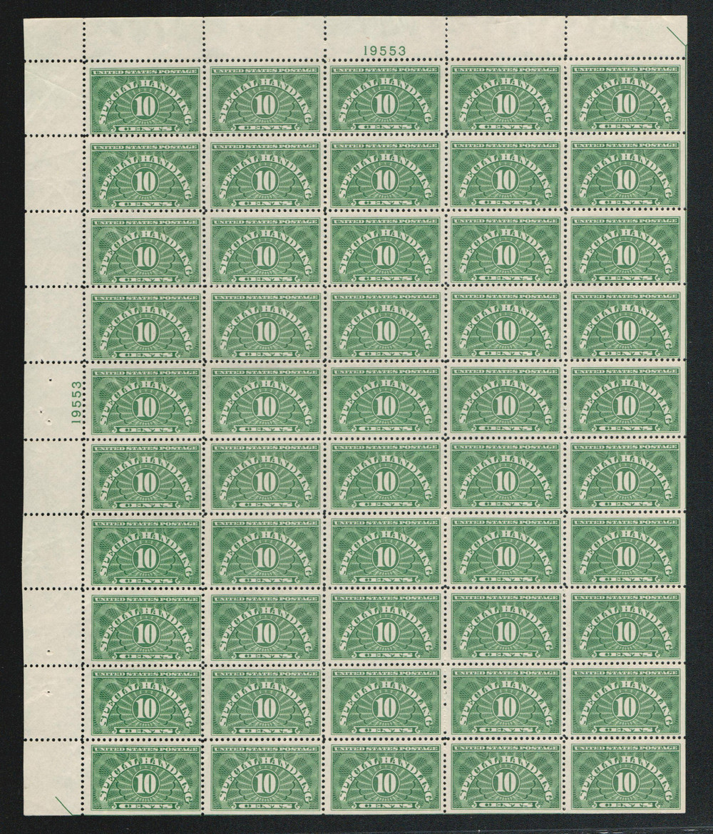 QE1 - 1928-55 10c Special Handling - Mystic Stamp Company