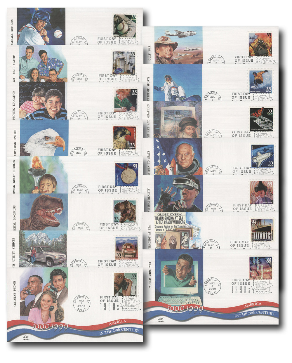322832 -- Fleetwood First Day Cover Set -- First Day Cover