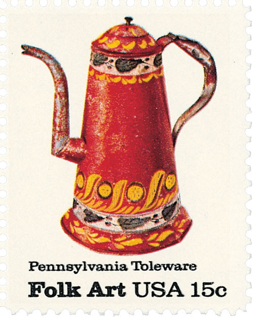 1778 - 1979 15c Pennsylvania Toleware: Coffee Pot - Mystic Stamp