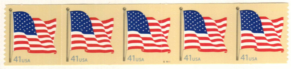 332752 -- Mint Plate Number Coil of 5 -- Mint Stamp(s)