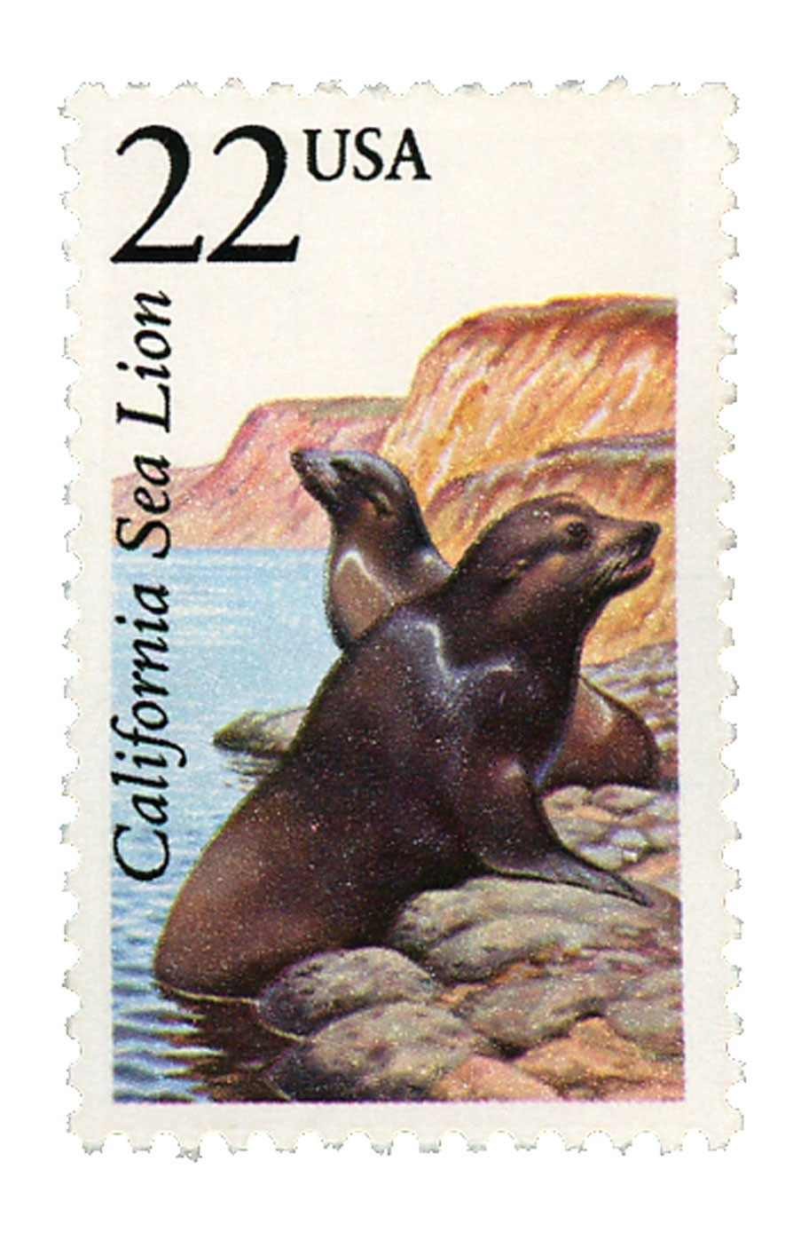 2329 - 1987 22c North American Wildlife: California Sea Lion