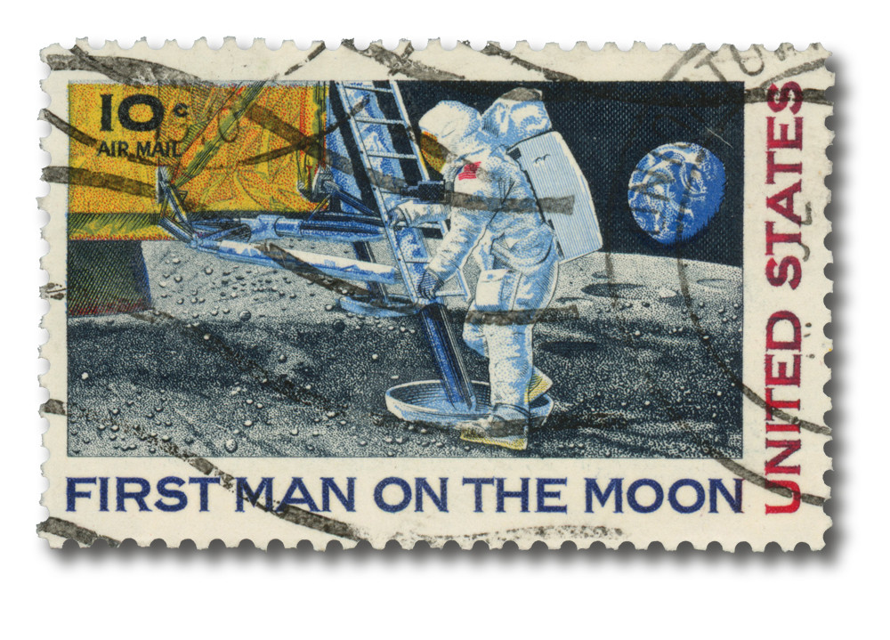 C76 - 1969 10c Moon Landing - Mystic Stamp Company