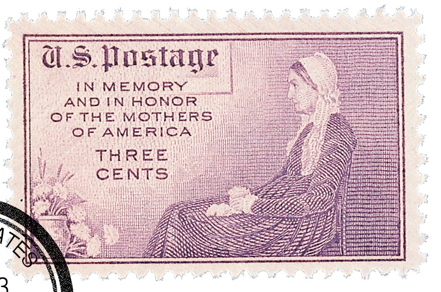 738 - 1934 3c Mothers of America, Purple, Perf. 11 - Mystic Stamp