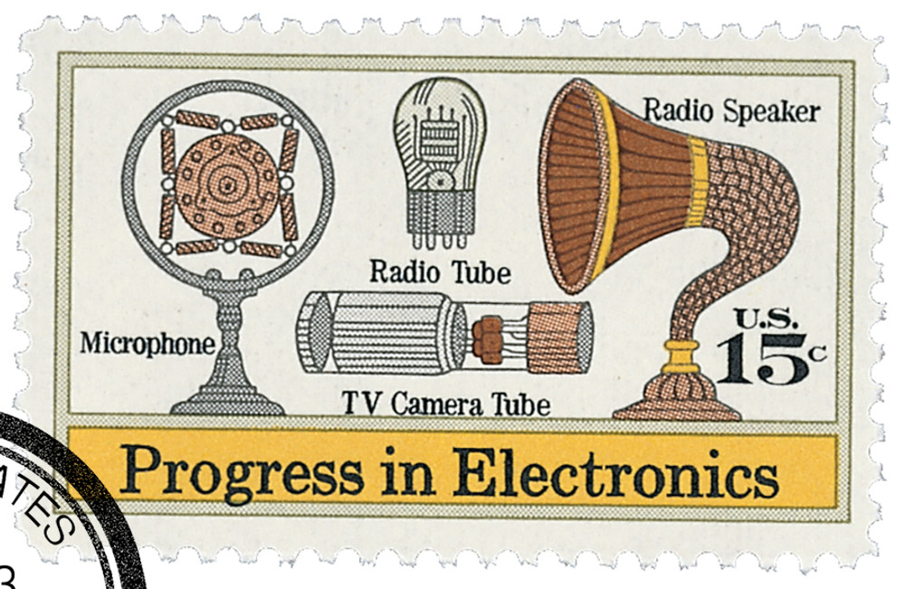 1502 - 1973 15c Progress in Audio & Visual Electronics - Mystic