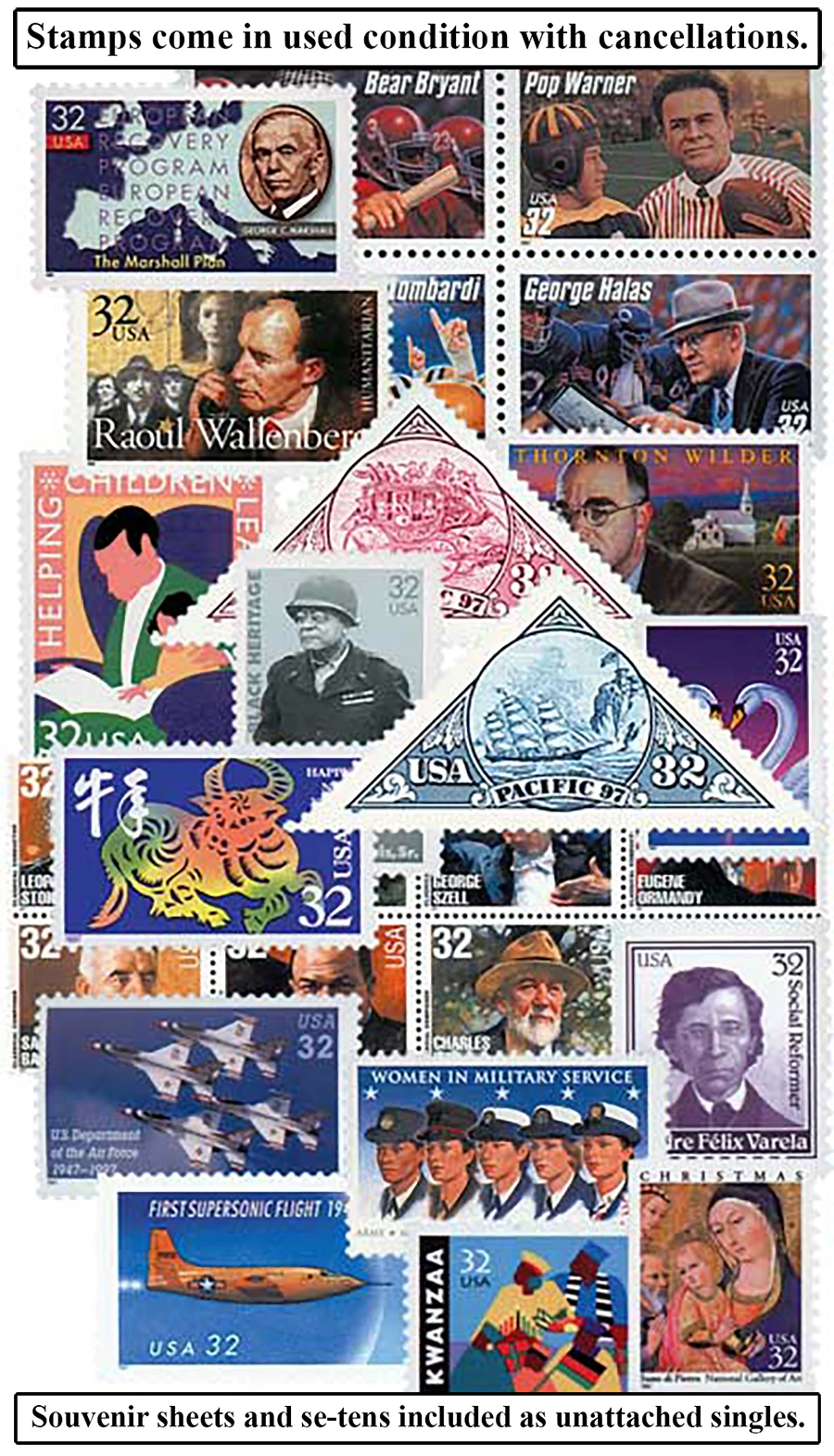 YS1997 - 1997 Commemorative Stamp Year Set - Mystic Stamp Company