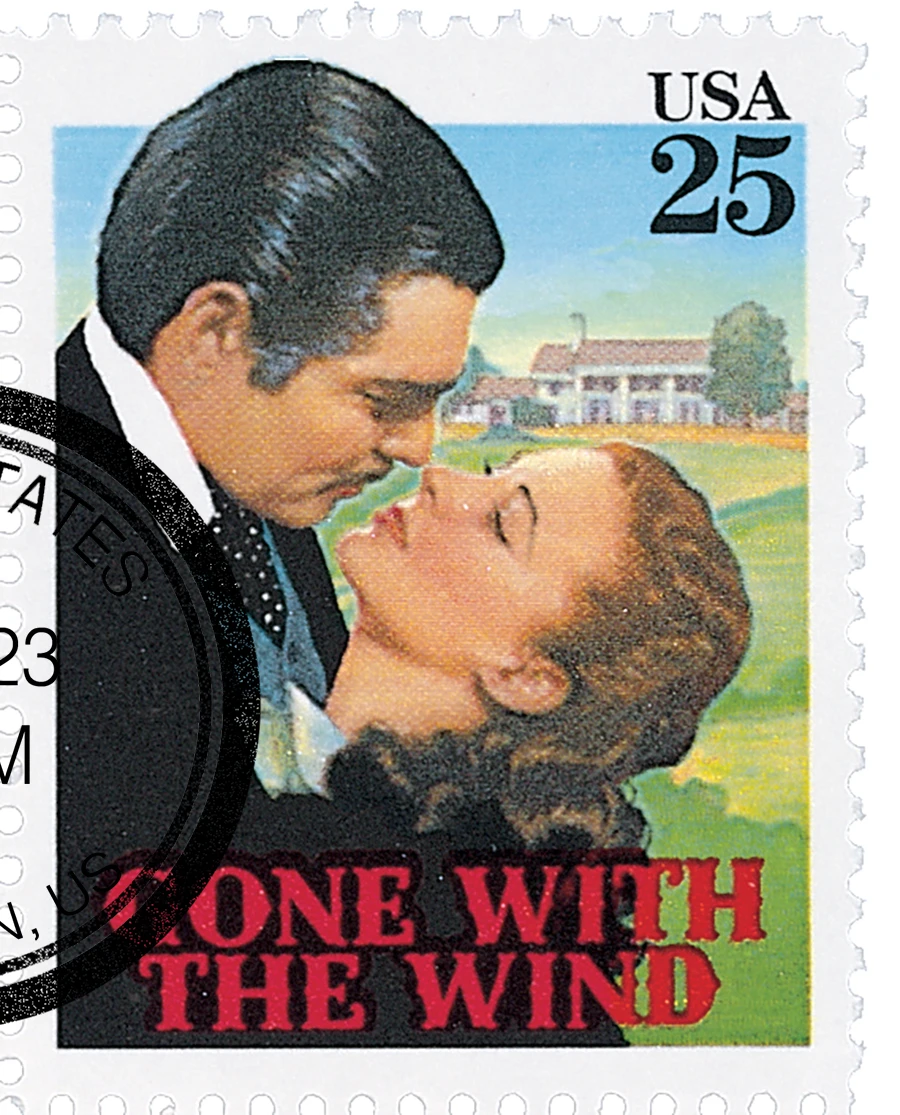 2446 - 1990 25c Classic Films: Gone With the Wind - Mystic Stamp
