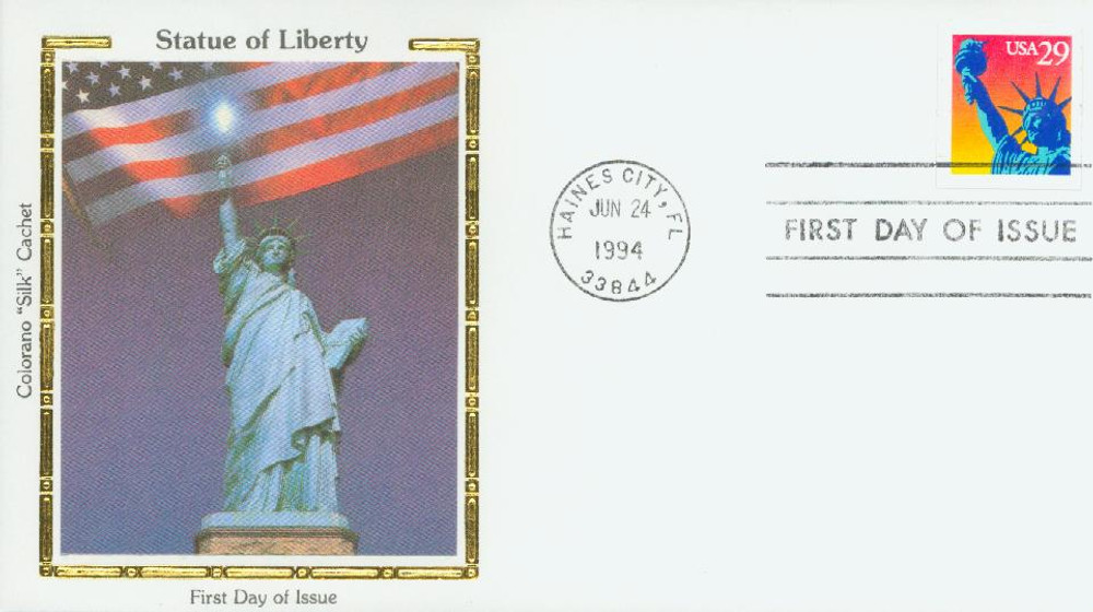 315148 -- Colorano Silk First Day Cover -- First Day Cover