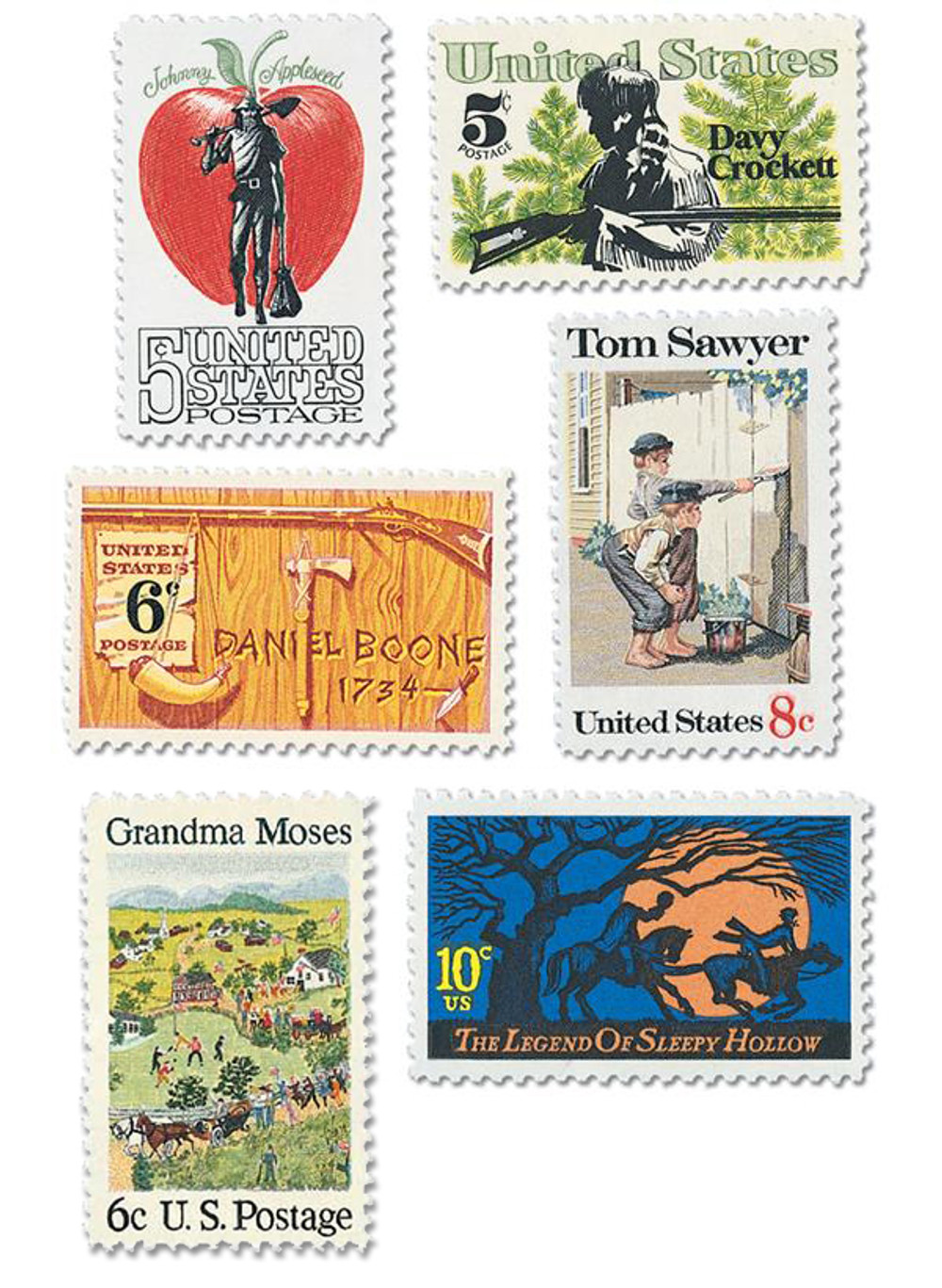 珍しい切手　アメリカ歴史 American Stamps Vintage 621 - 1925 5c Viking Ship, Dark Blue & Black - Mystic Stamp