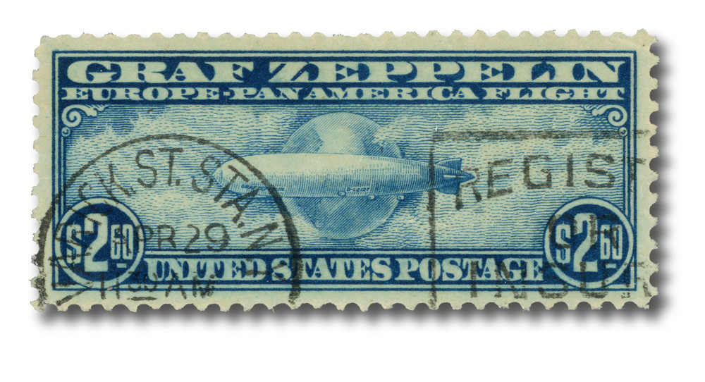 C15 - 1930 $2.60 Graf Zeppelin, Blue - Mystic Stamp Company