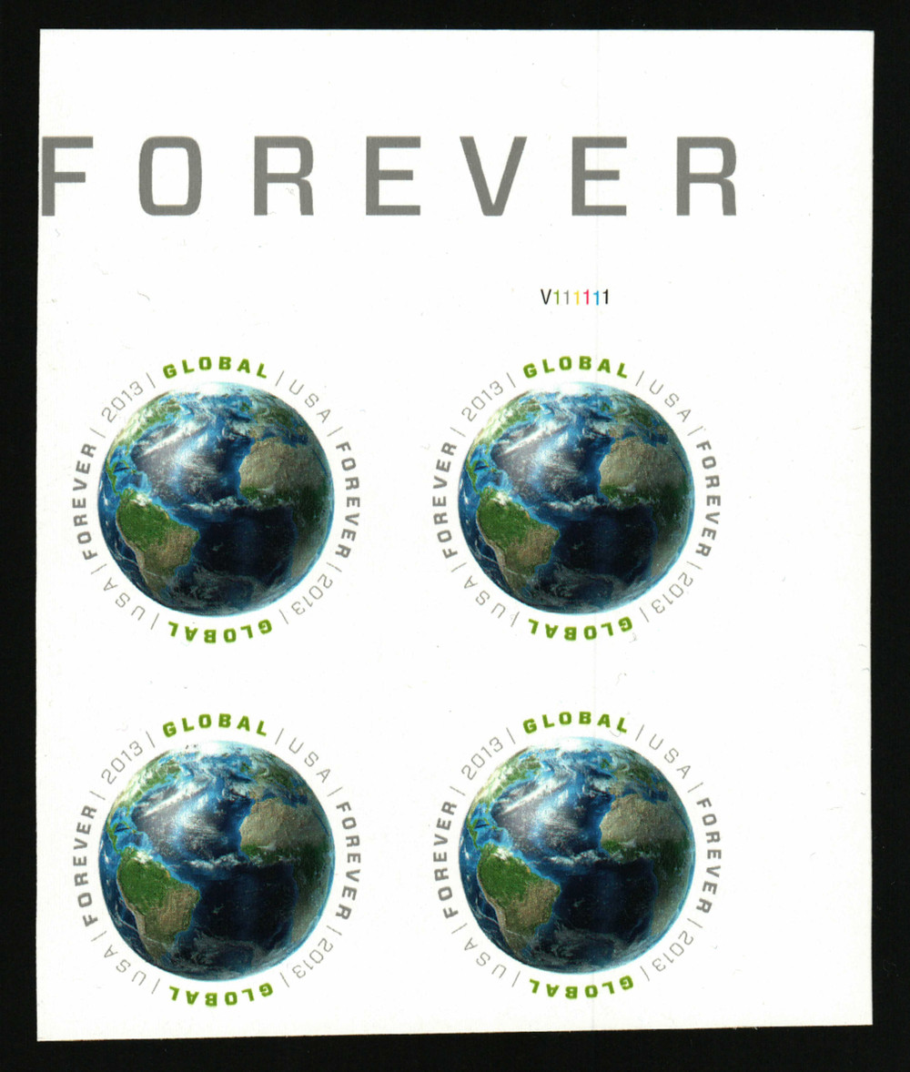 4740a - 2013 Global Forever Stamp - Earth - Mystic Stamp Company